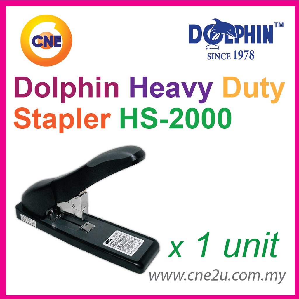 Dolphin Heavy Duty Stapler HS2000 Shopee Malaysia