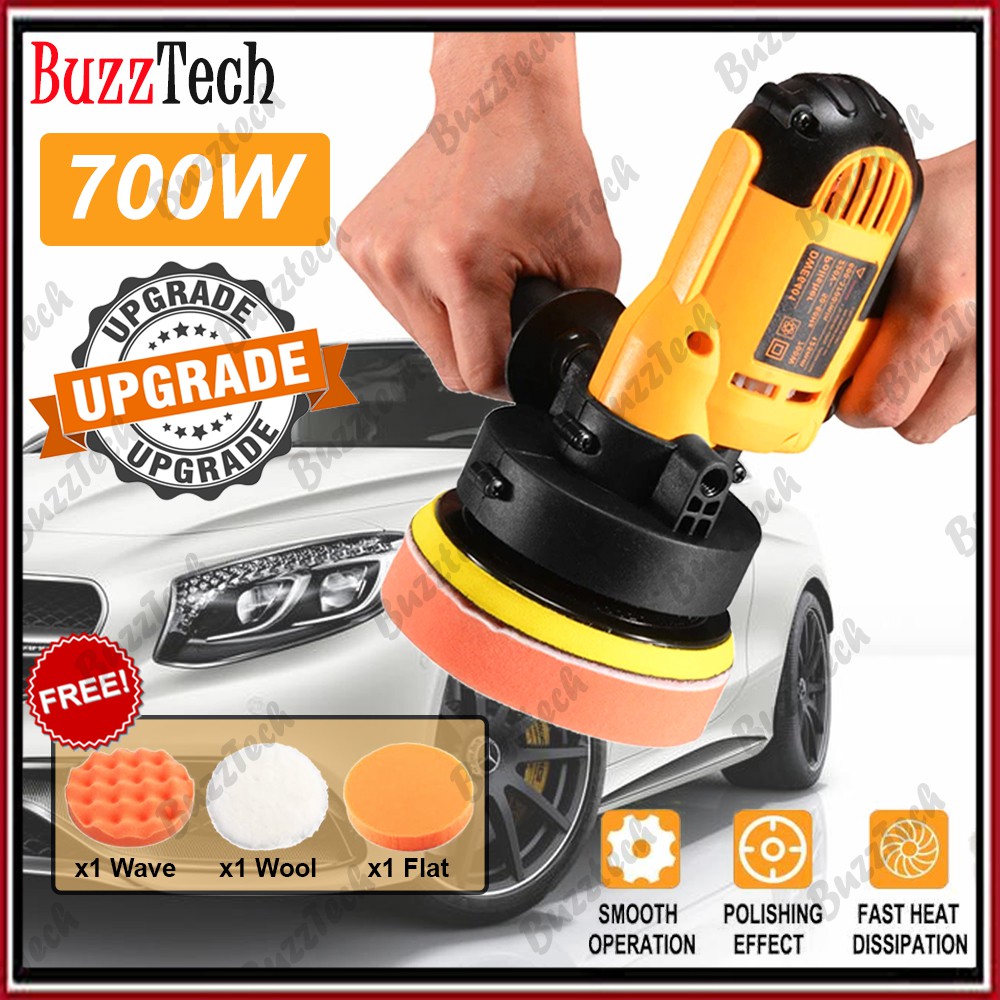 BuzzTech Professional 700W Electric Car Polisher Sander Buffer Car