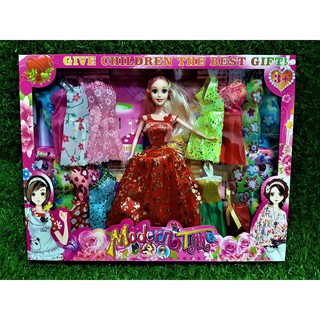 Fashion Girl Barbie  doll set gift box princess children 