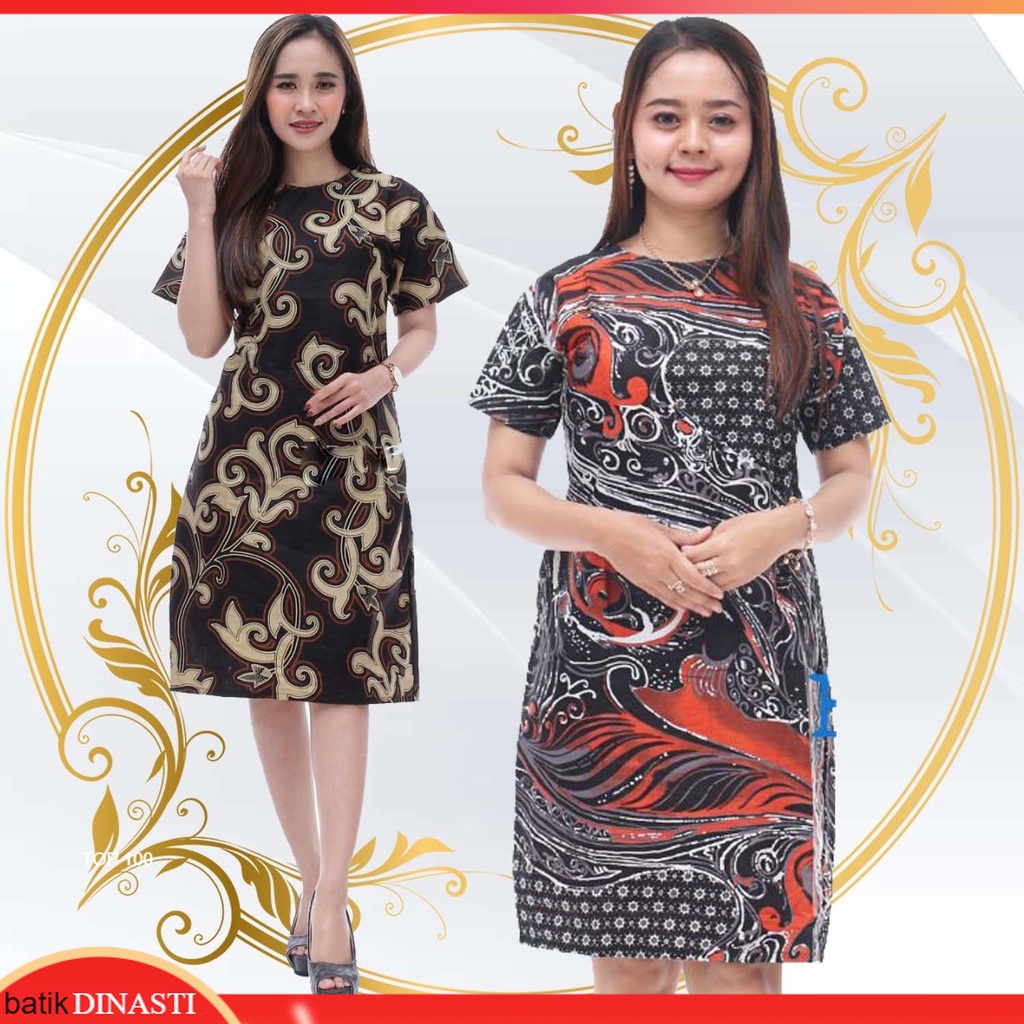 HITAM Batik Dress - Short Dress With Black MOTIF Combination Of Java ...