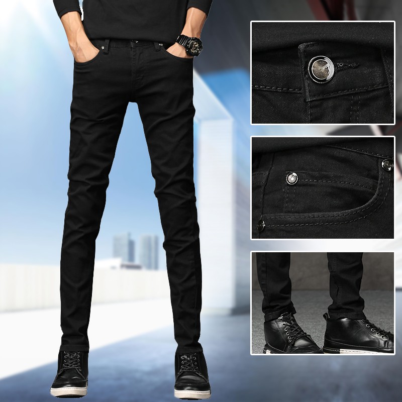 pure black jeans