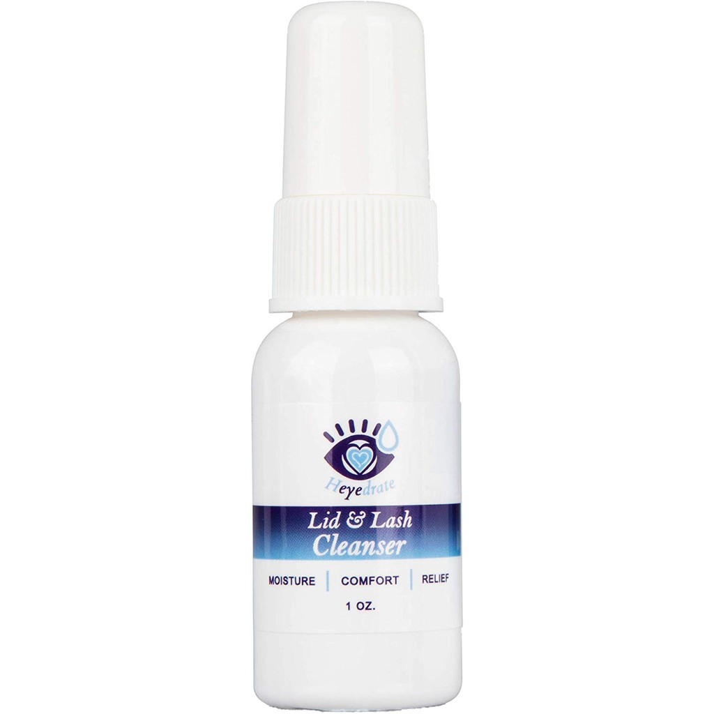 Heyedrate Lid and Lash Cleanser for Eye Irritation Eyelid Relief Gentle