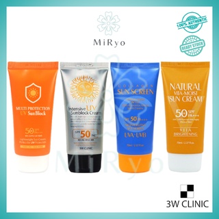 3W Clinic Intensive UV Sun Block Cream / Collagen Sunscreen / Natural Vita Moist Sun Cream 70ml [MIRYO]
