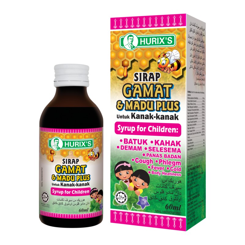 Hurix's Sirap Gamat & Madu Plus untuk Kanakkanak(60ml)  Shopee Malaysia