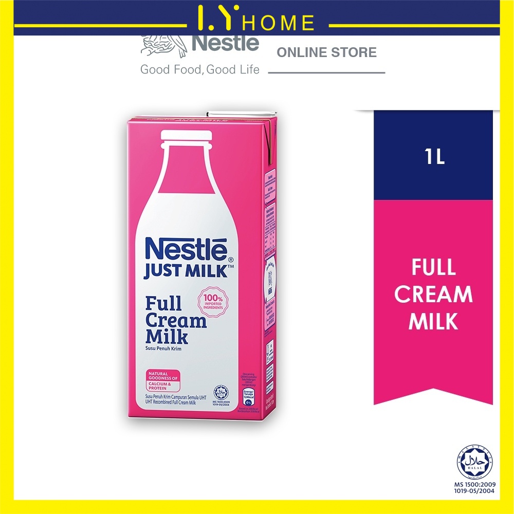 Dutch Lady Purefarm Uht Milk Full Cream (1L/200mlx6pack) Shopee