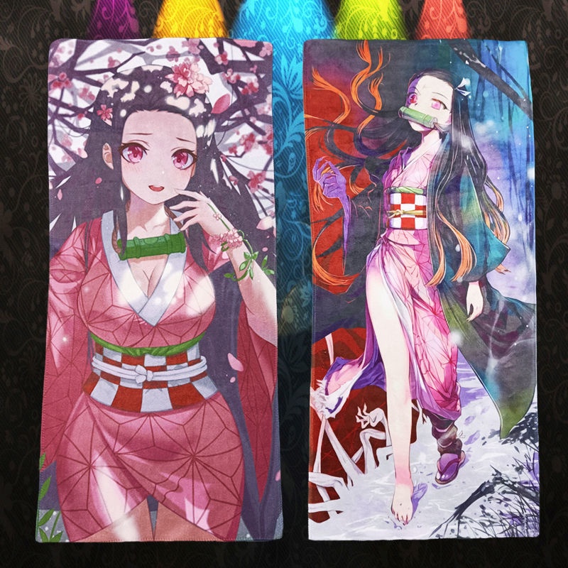 Purpose Durable Demon Slayer Anime towel bath adults Customize room decor Reliable Must - Image 3