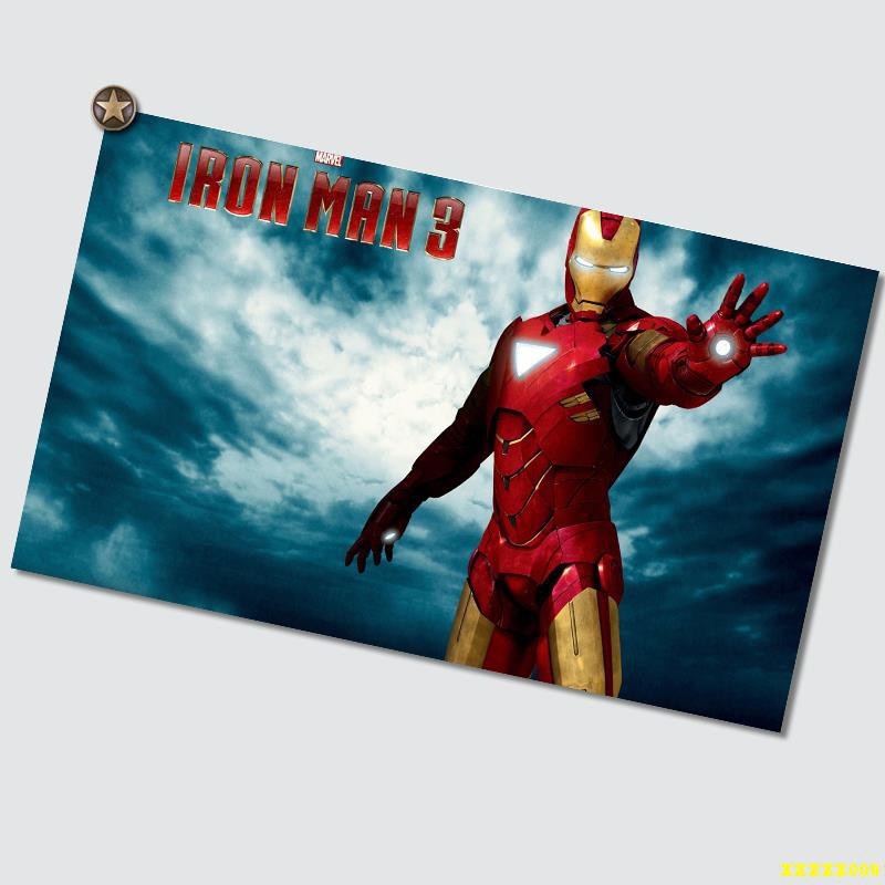 Iron Man Marvel Superhero Movie Avengers Bedroom Wall Sticker Campus Bedroom Pos