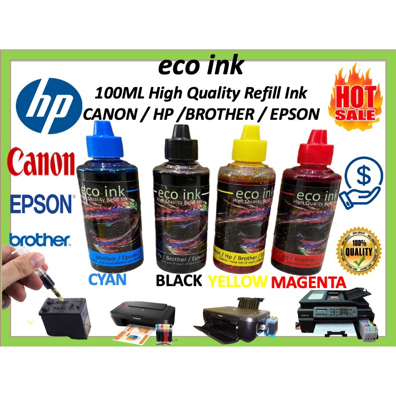 ECO Ink For Brother DCPJ100/J105/J200/J125/J140/J315/J415 Series 100ML