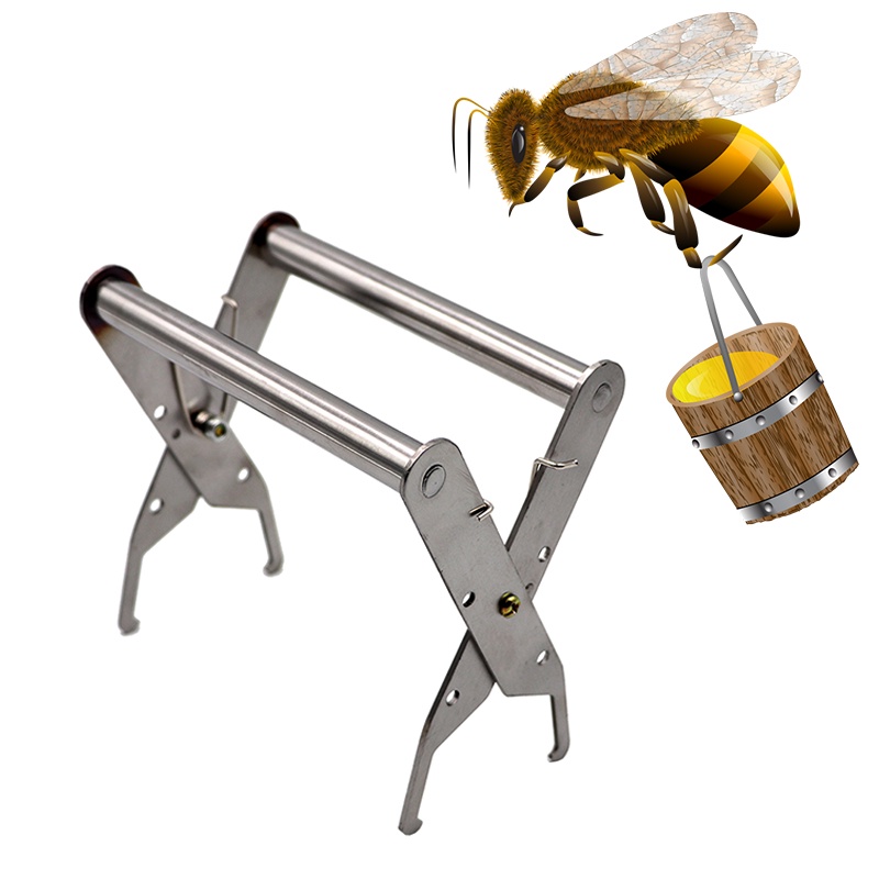 【Ready stock】1 pcs Bee hive Frame Holder Stainless Steel Capture Frame Grip Beekeeping Accessories Increase Honey Bee tools