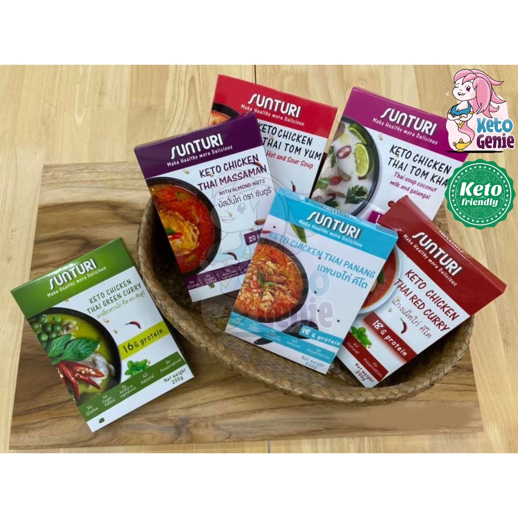 SUNTURI Keto Ready Meals 200g Sugar Free, Low Carb and Ketogenic Diet