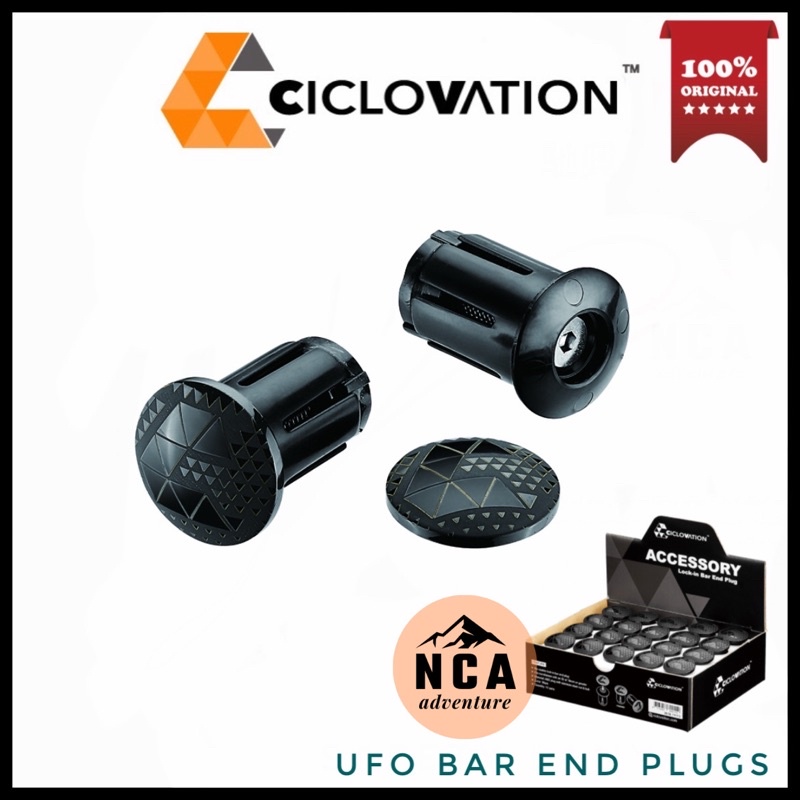 CICLOVATION ADVANCED UFO BAR END PLUGS Road Bike Handlebar Plug 2pc