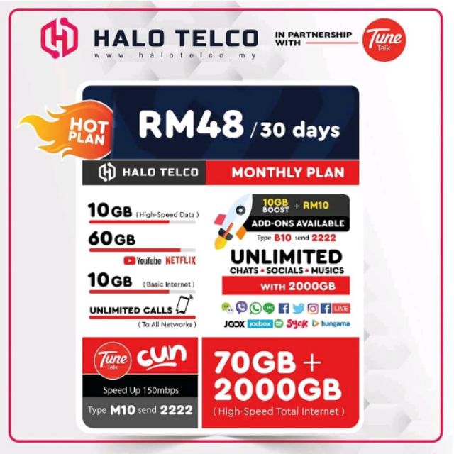 Sim Card Tune Talk Prepaid Plan Cny Special Price Shopee Malaysia