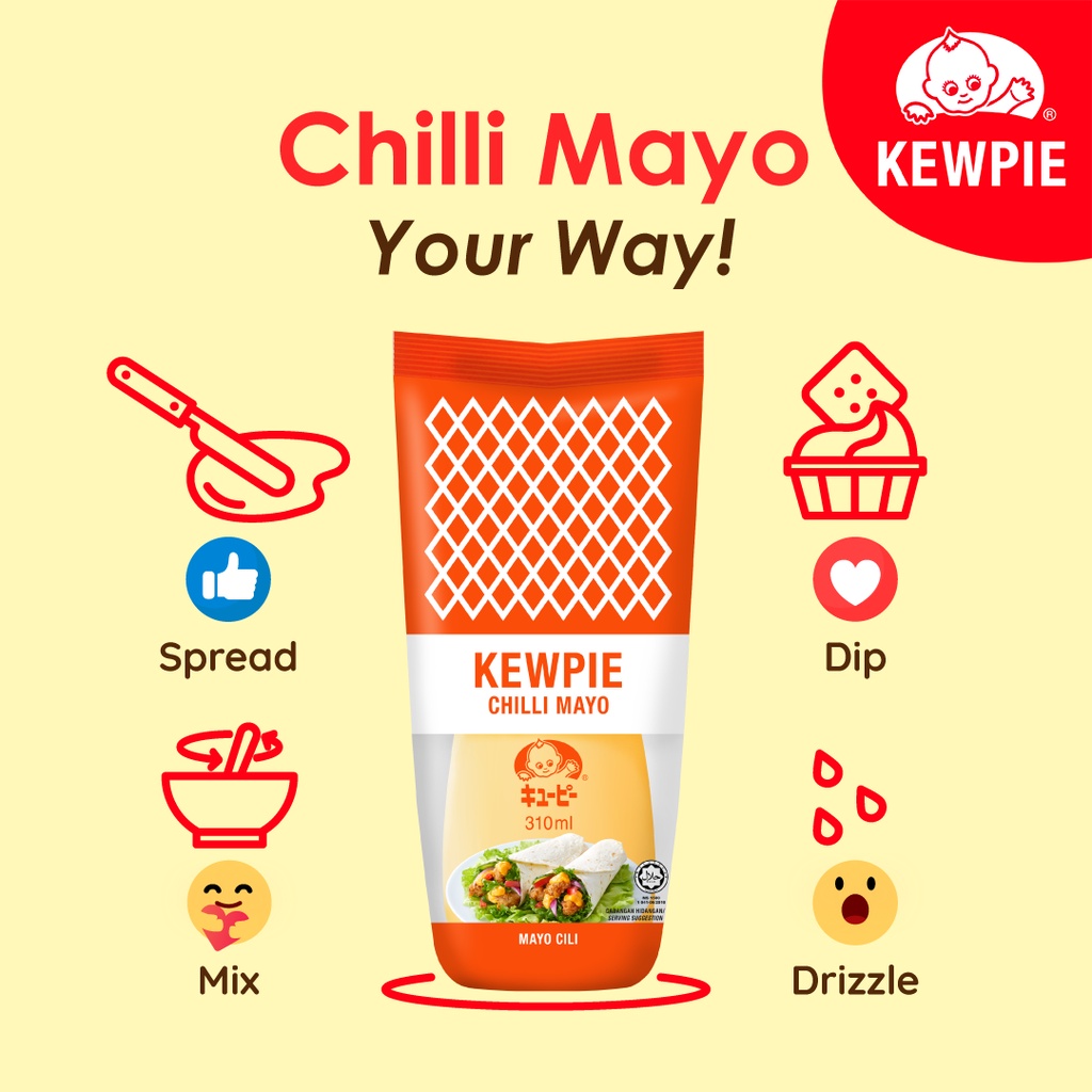 KEWPIE Mayonnaise Japanese Style / Mild / Chili Mayo / Half Less Fat