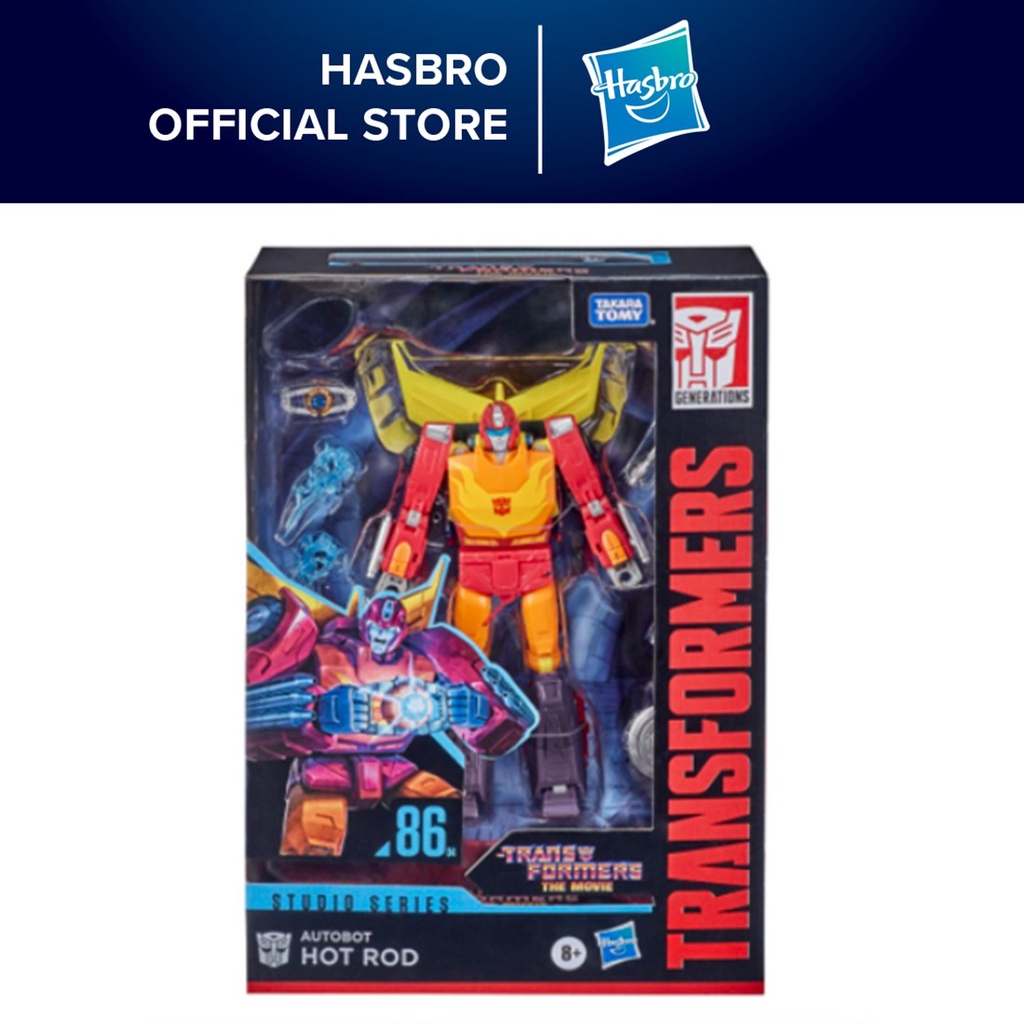 Transformers Toys Studio Series 86 Voyager Class The Transformers: The Movie 1986 Autobot Hot Rod Action Figure - , 6.5"