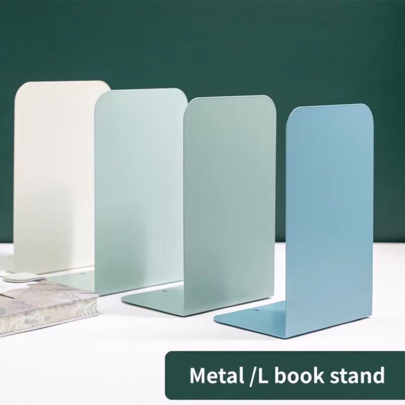 2pcs set High Quality Metal book Stand Book Holder Bookends Book End Stationery Creative Office Iron Bookshelf