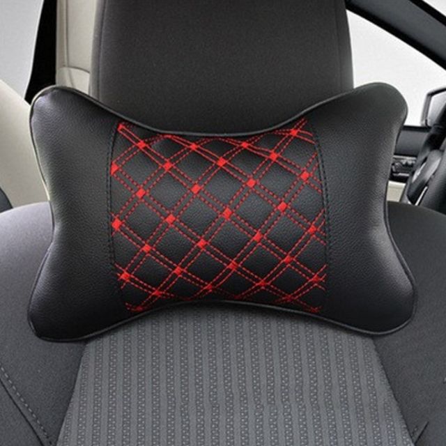 Black MMIAOO Car Neck Pillow Car Seat Pillow,Suede Headrest Cushion for Car,Soft PP Cotton and Ergonomic Design Pain Relief Neck Support Cushion for Driving Traveling 