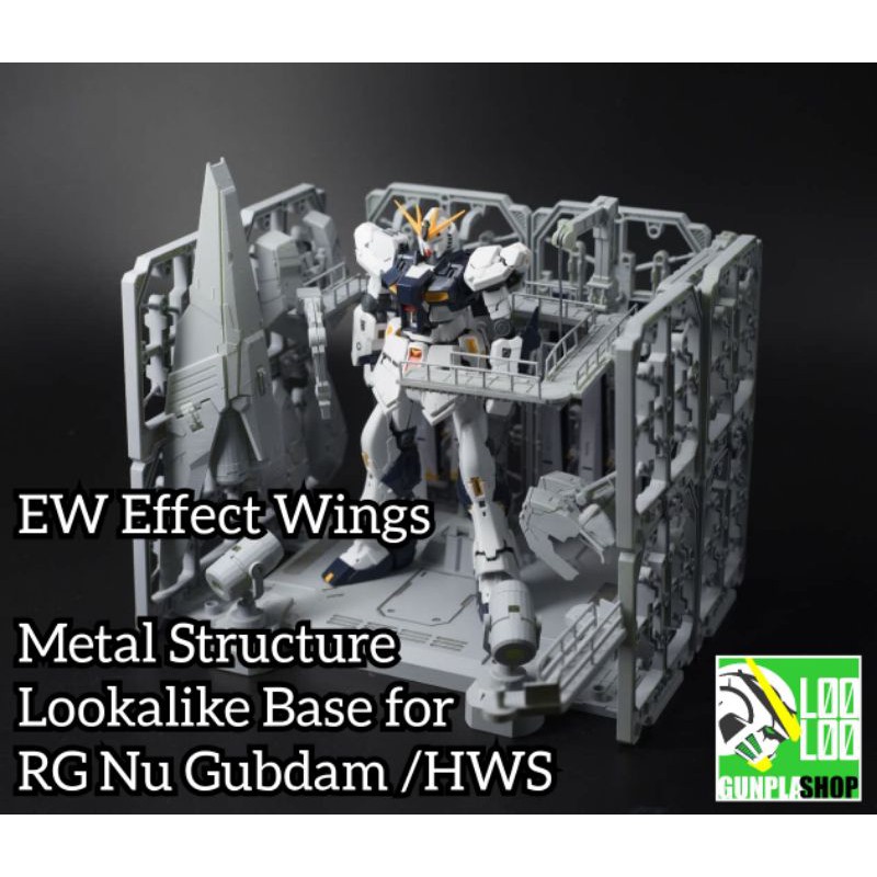 for RG 1/144 Nu Gundam EW Kaitai Shou Ki Metal Structure Style Maintenance Base 