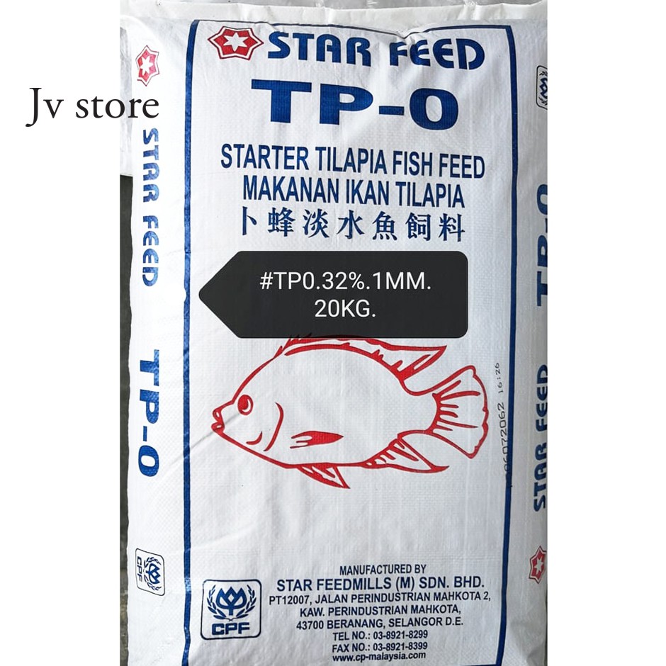 Buy Star Feed Tp0 Tilapia Fish Feed 1mm 32 Protein 20kg Seetracker Malaysia