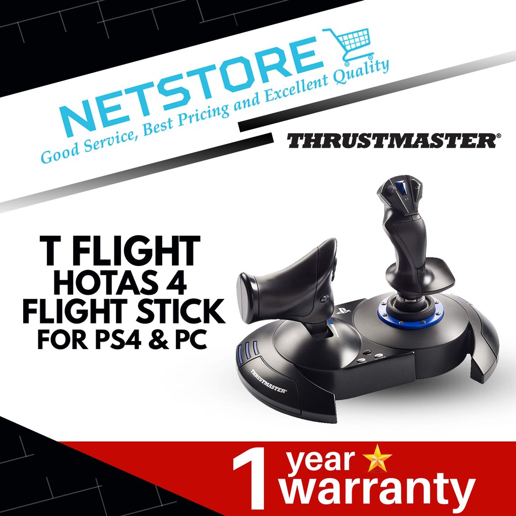 Thrustmaster T Flight Hotas 4 Gaming Flight Stick For Ps4 Pc Shopee Malaysia