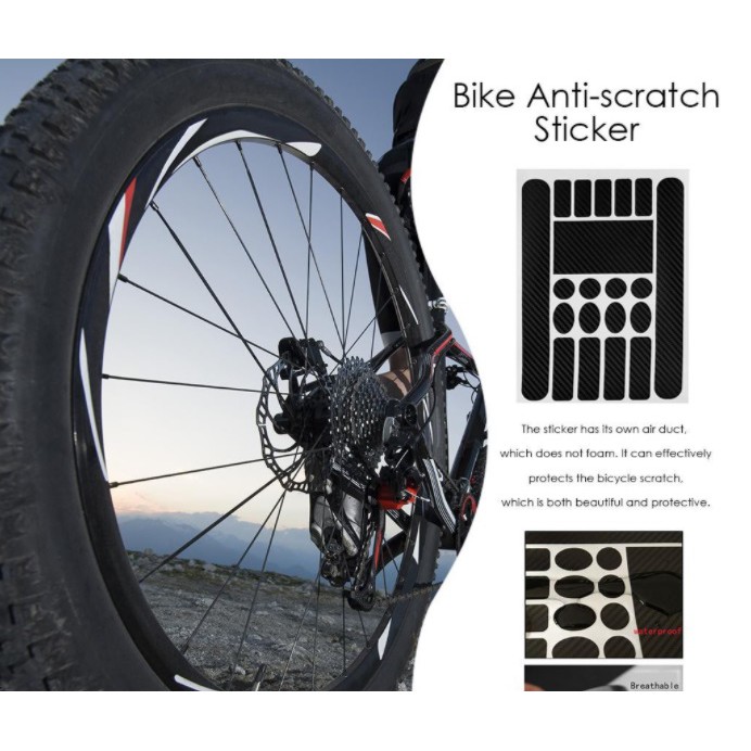 MTB Bike Basikal Sticker Antiscratch AntiRub Bicycle Frame Protector