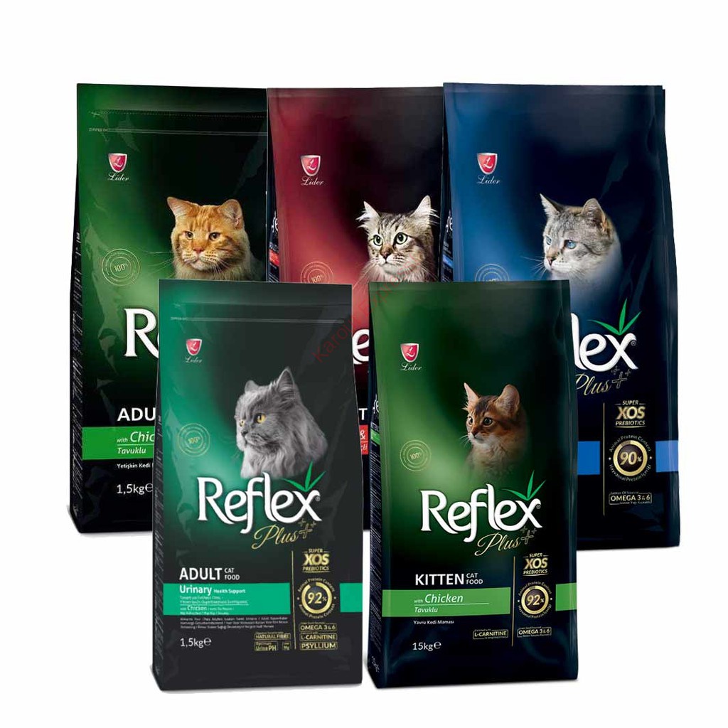Reflex Plus Kitten / Adult (Cat Dry Food) -Reflex Plus 15kg | Shopee