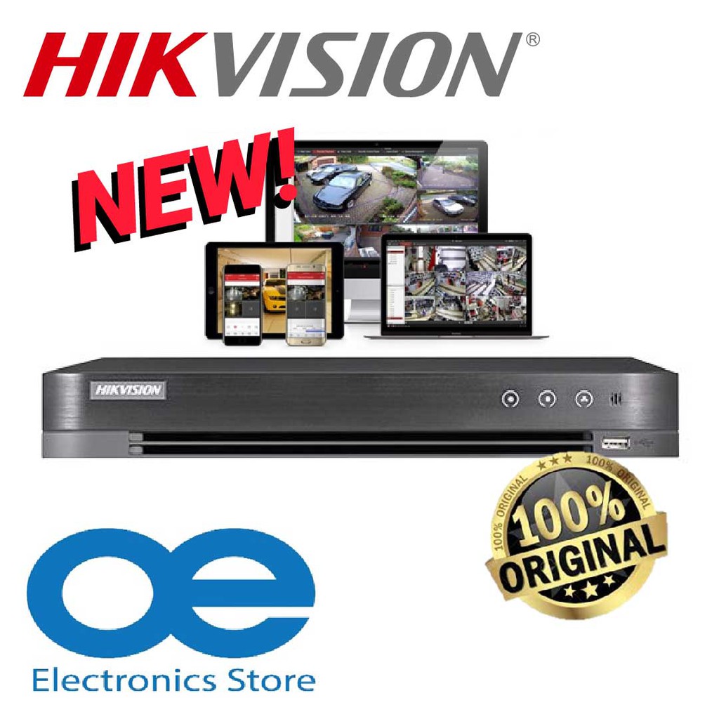 Hikvision Ds 74huhi K1 E Analog 4ch 5mp H 265 Support Audio Via Coaxial Cable 5 In 1 Turbo Full Hd Dvr Shopee Malaysia
