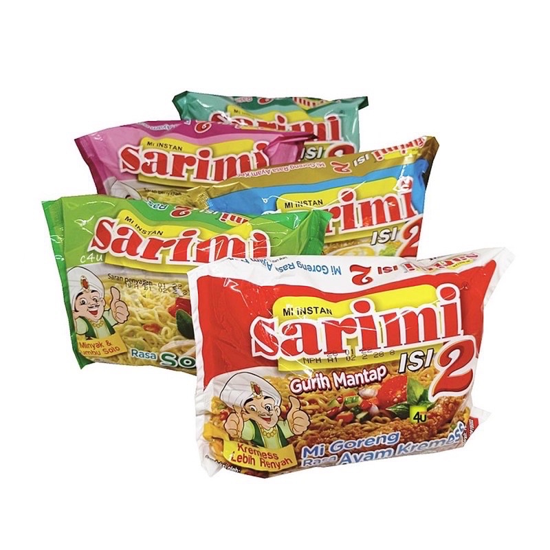 Set Of 5 Sarimi Instant Isi 2 Mi Indonesia Ayam Kremes Ayam Kecap