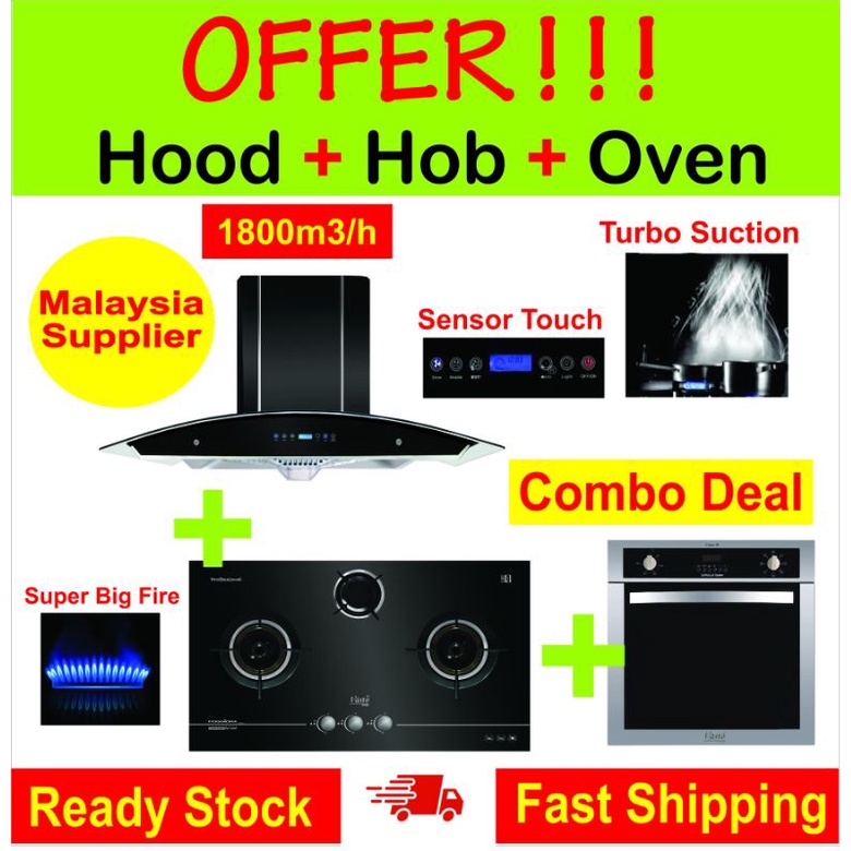 Package Hood Built in hob Oven Kitchen Dapur Ketuhar Shopee Malaysia