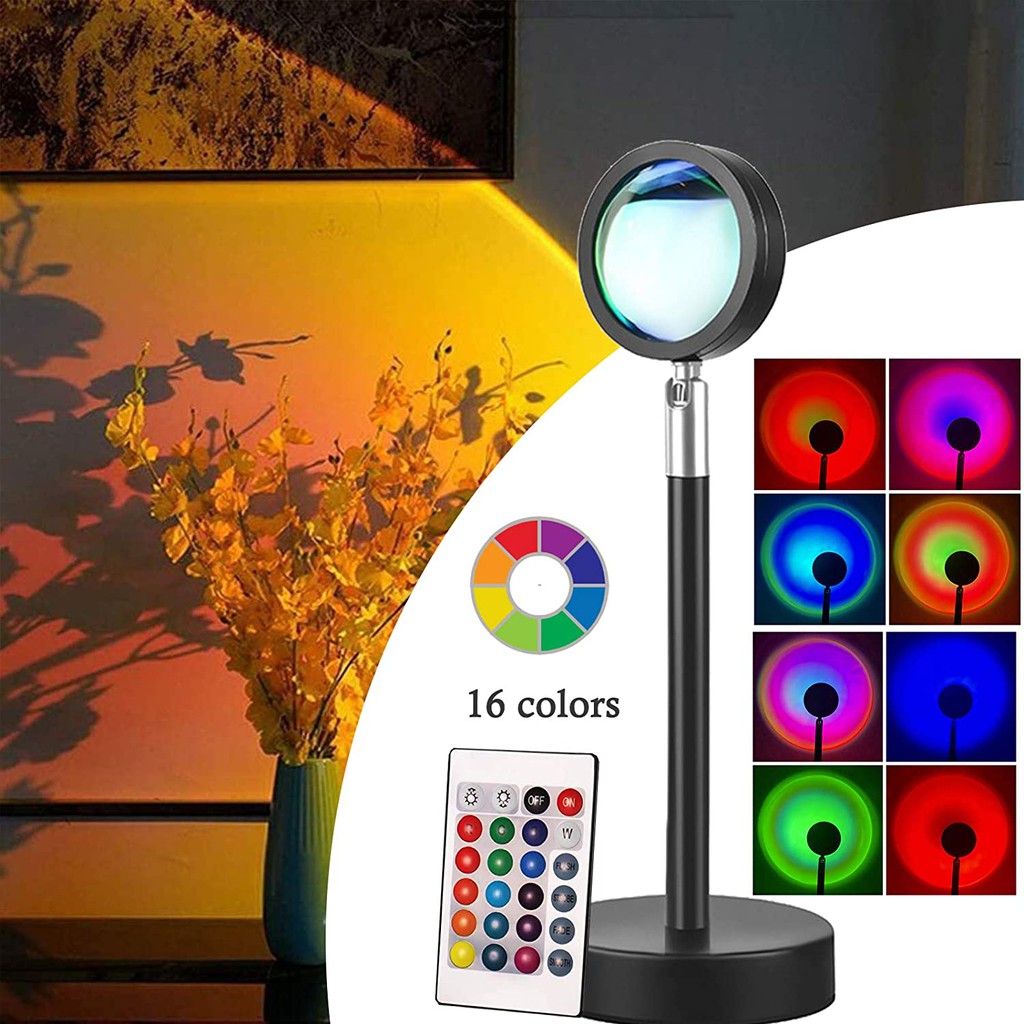 Sunset Lamp, Sunset Light with Remote Control ,16 Colors and 4 Modes