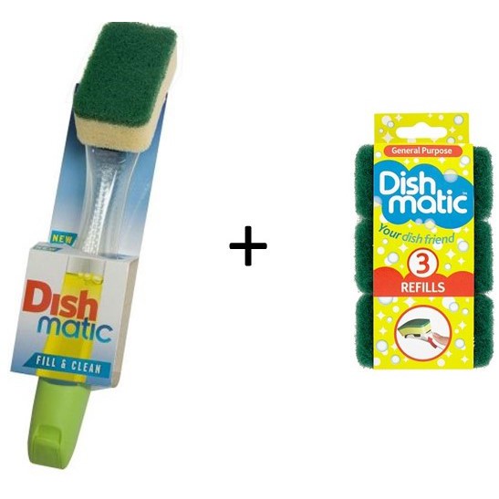 Pakej ComboDishmatic & 3 Sponge (Green) Shopee Malaysia
