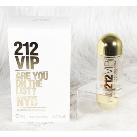 Carolina Herrera 212 Vip Are You In The List Nyc For Her 5ml Edp Shopee Malaysia