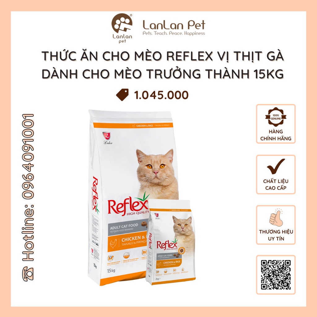 Reflex Adult Cat Food Chicken And Rice Chicken Flavor For Adult Cats