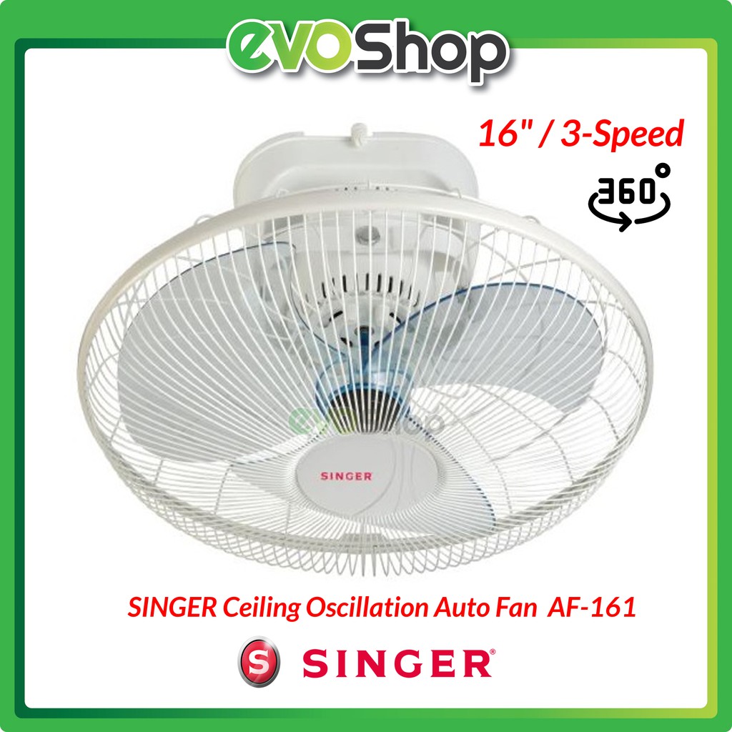 Singer Af161 Ceiling Oscillation Cycle Auto Fan 16 3 Speed