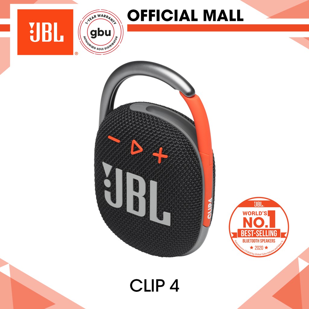 jbl clip 4 ultra portable waterproof speaker black