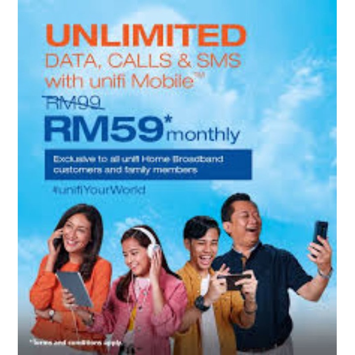 unifi mobile Unlimited data(sim card) Shopee Malaysia