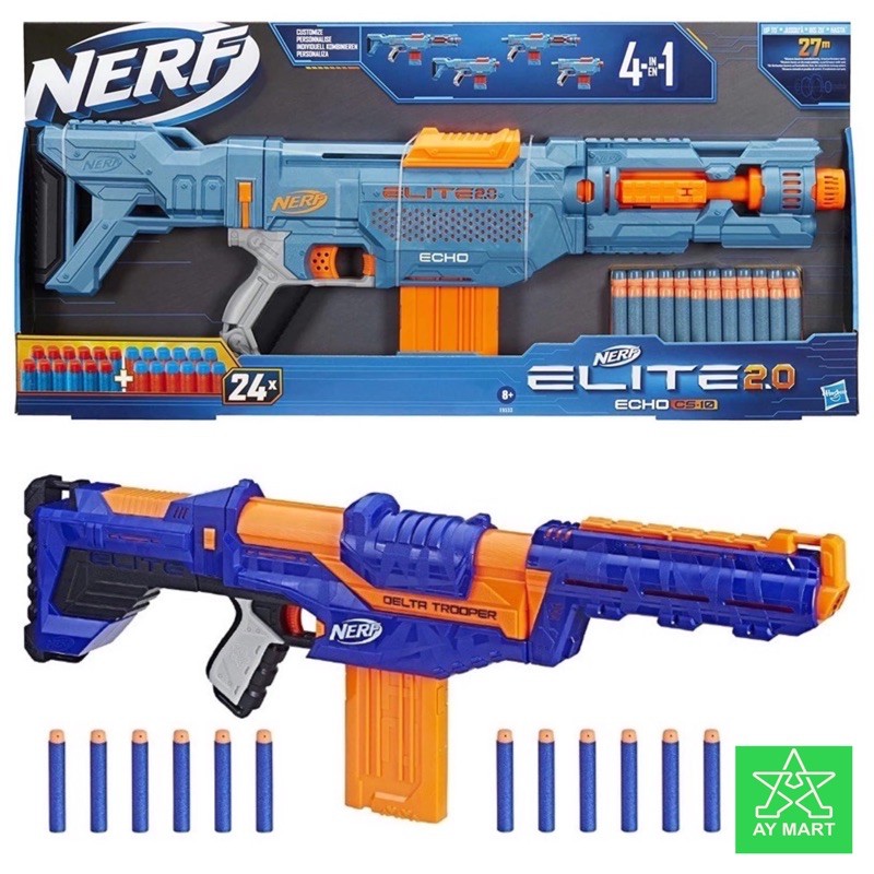 Hasbro Nerf N Strike Elite Delta Trooper Elite Echo Cs Blaster Toy Gun Shopee Malaysia