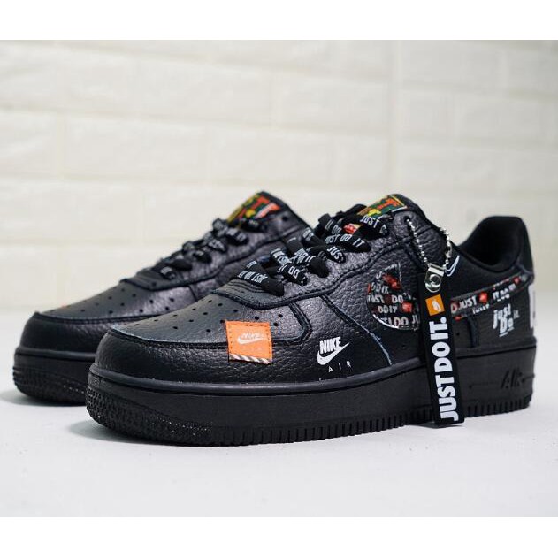 just do it black air forces