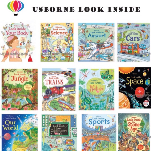 USBORNE Look Inside/Hardcover Lift Flap Book/Children Book/Educational