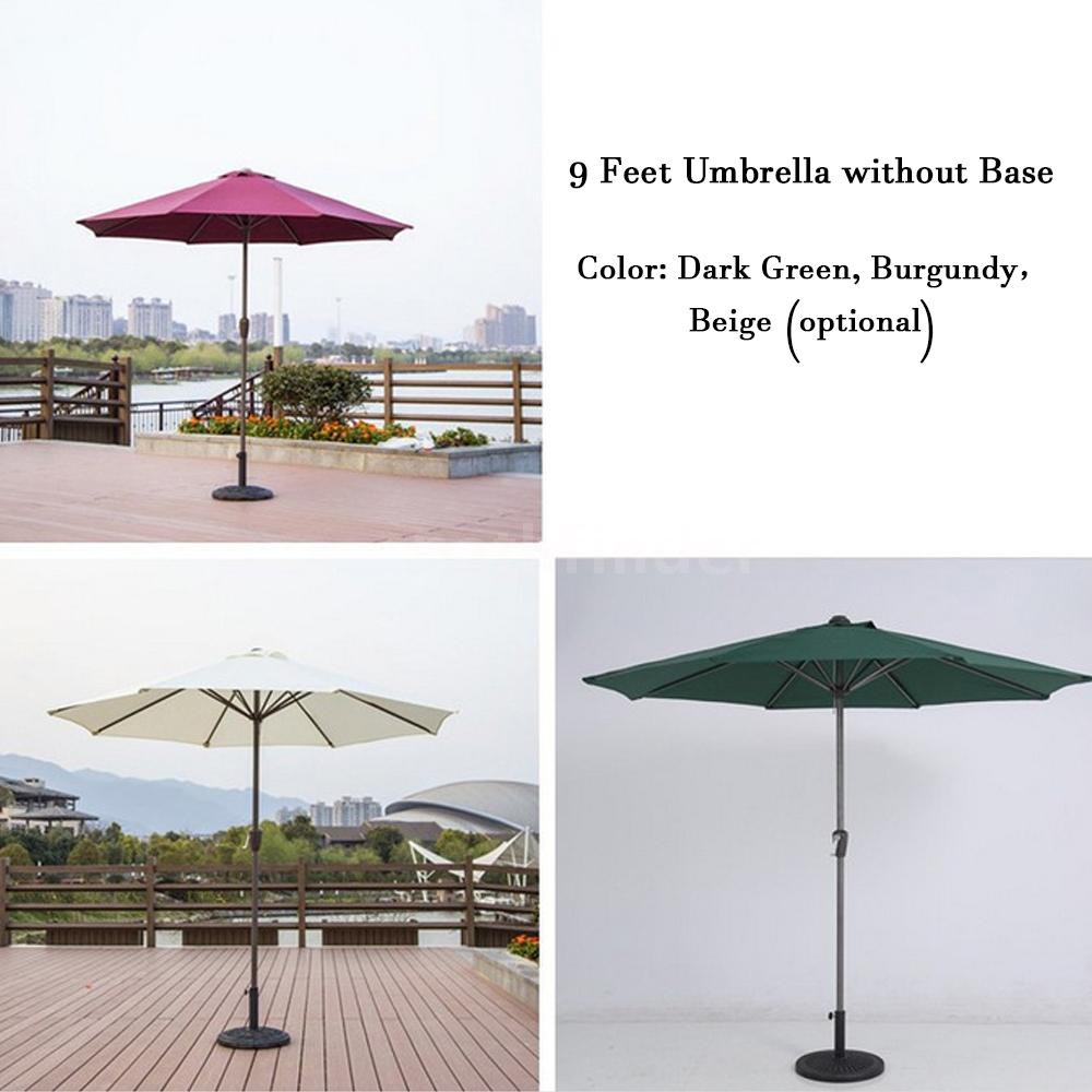 Pathfinder 9ft Outdoor Adjustable Height Anti Uv Patio Umbrella 8 Rib Market Umbrella Fade Resistant Sunshade Beach Shopee Malaysia