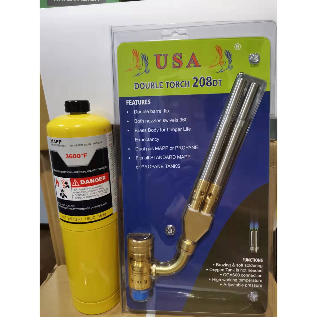 Double Torch Double Barrel Torch Mapp Gas Torch Hand Torch Welding