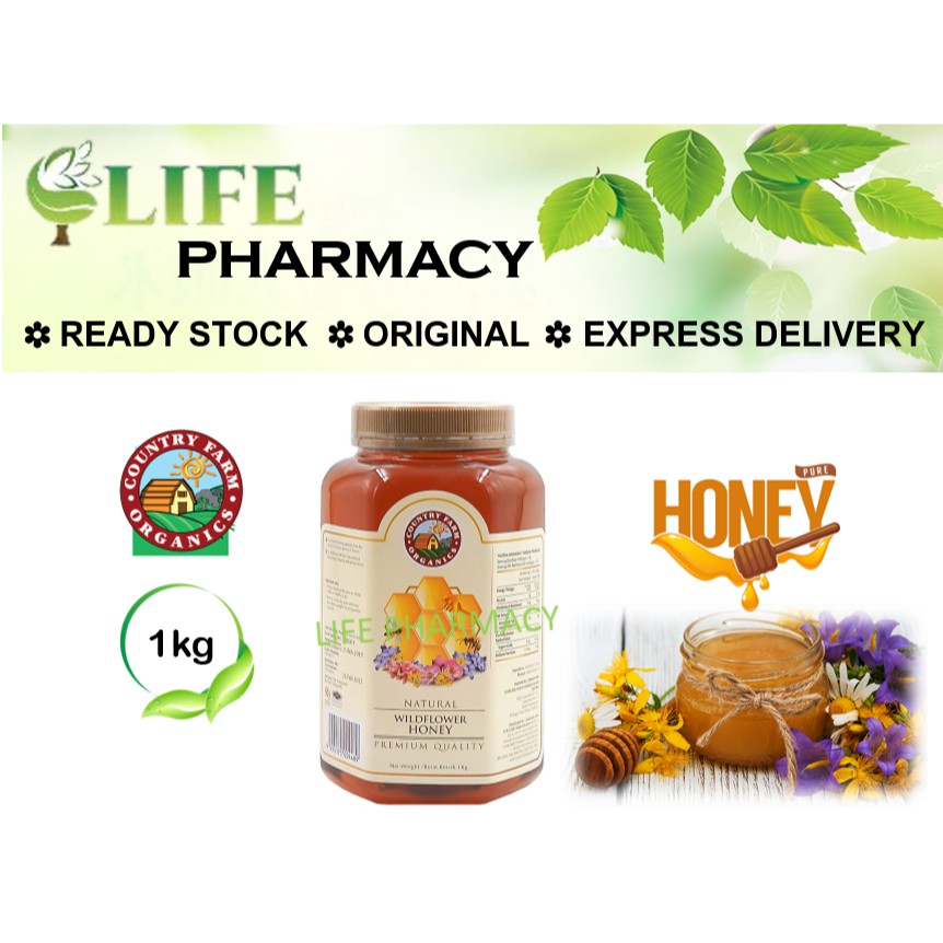 Country Farm Organics Wildflower Honey 1kg