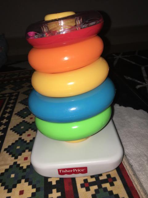 FP Fisher Price Rock-A-Stack Baby Toys Ring Toys Mainan