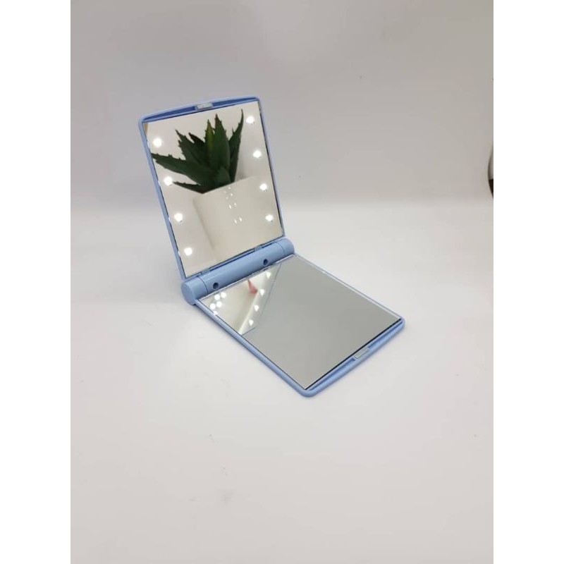Magic Makeup Folding Mirror With 8 LED Light Lamps