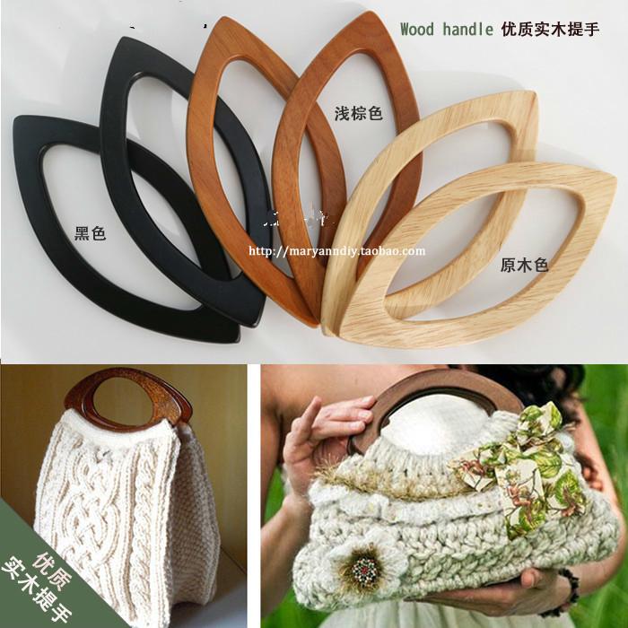Sewing Wooden Handle DIY Handbag Accessories Coin Wooden Bag Handles | Shopee Malaysia