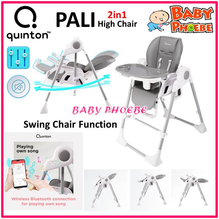 Quinton Pali 2 in 1 Baby Electric Swing High Chair Highchair Dining
