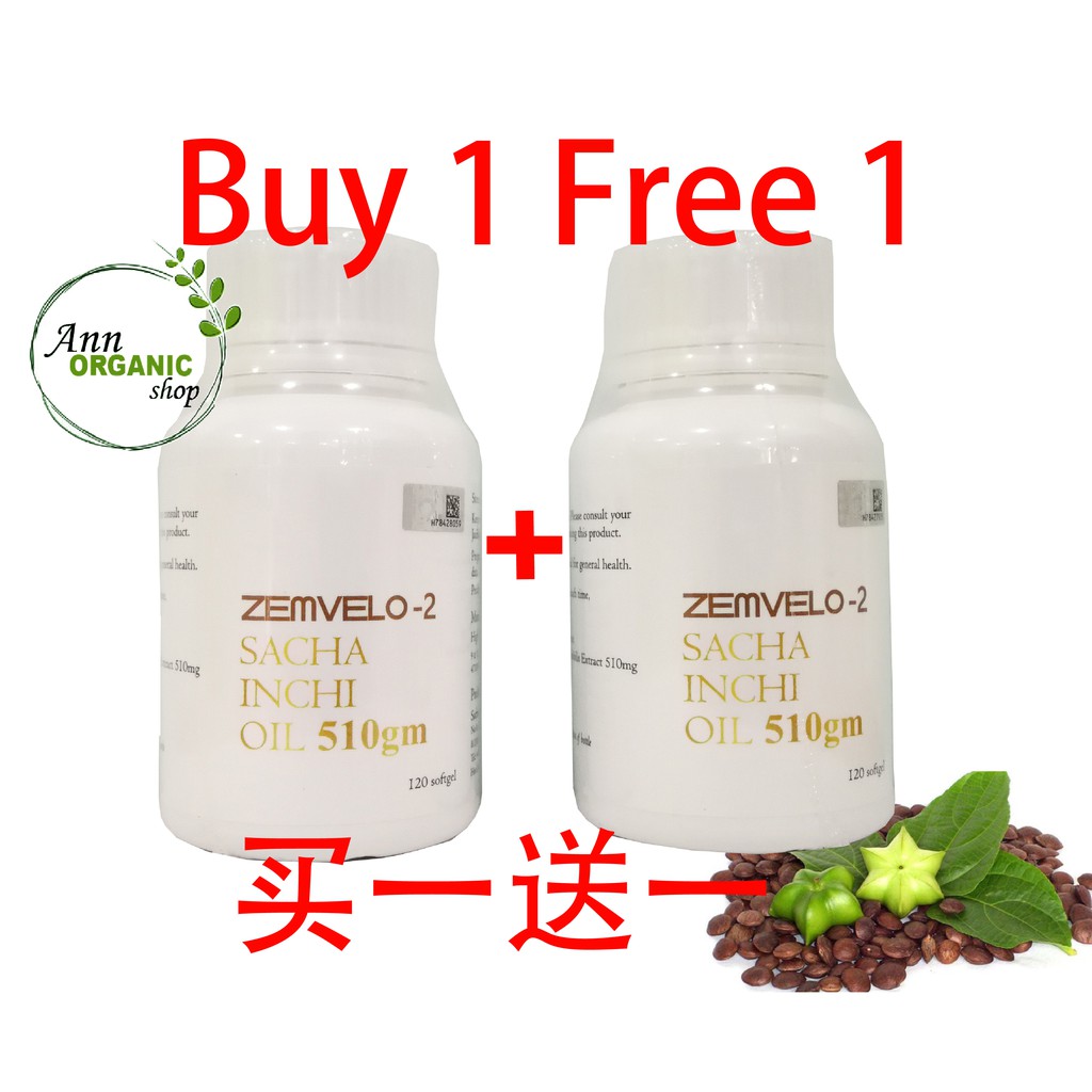 ZEMVELO Sacha Inchi Oil 120's Buy 1 Free 1 | Shopee Malaysia