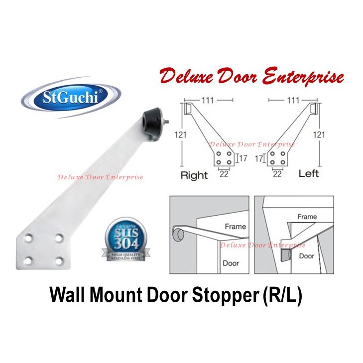 St Guchi Door Stopper / Wall Mount Door Stopper / SGDS-J7 / SGDS J7 / door holder