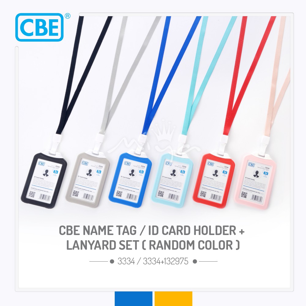 CBE Name Tag / Name Badge Holder / Office ID Card Holder + Lanyard SET ...