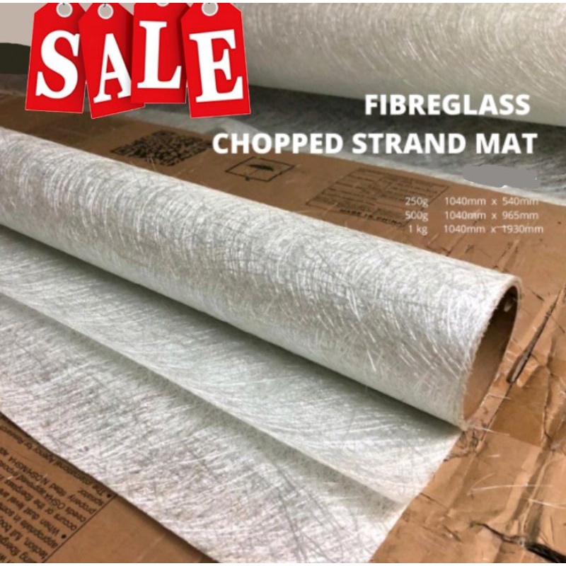 Pembekal Fiberglas Chopped Strand Mat Baiki Sampan Dan Bumper Kerepa Shopee Malaysia