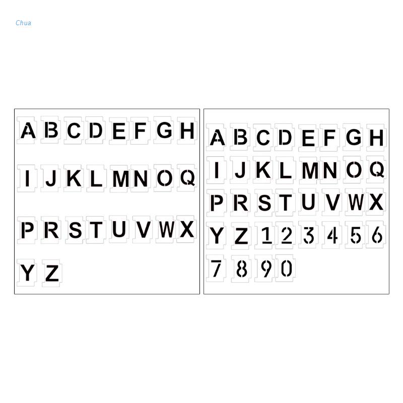 Chua Alphabet Number Stencils Scrapbooking Craft Painting Letter Stencil Template 26 Shopee Malaysia